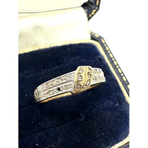 103 - 9ct Gold Diamond Dress Ring - As Seen (1.8g)