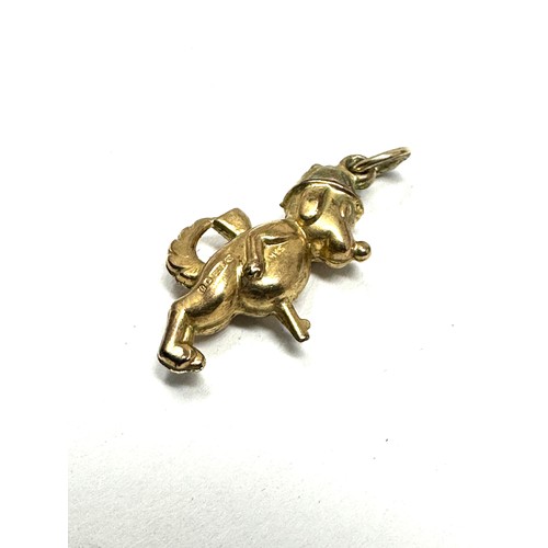 115 - 9ct Gold Snoopy Pendant (1.1g)