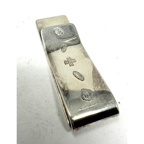 13 - silver hallmarked money clip