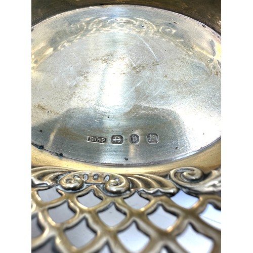 6 - Antique silver bon bon dish