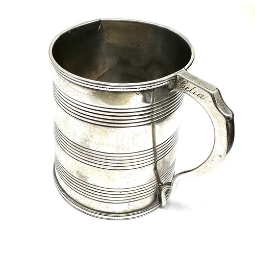 32 - georgian silver christening mug