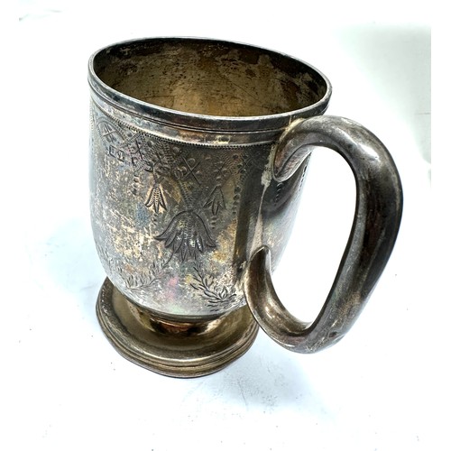 4 - Antique silver christening mug