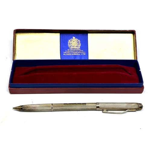 36 - Vintage Dunhill .925 sterling ballpoint pen Boxed