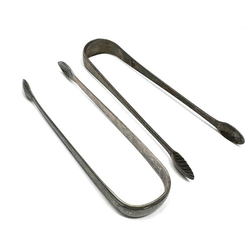 21 - 2  georgian silver sugar tongs