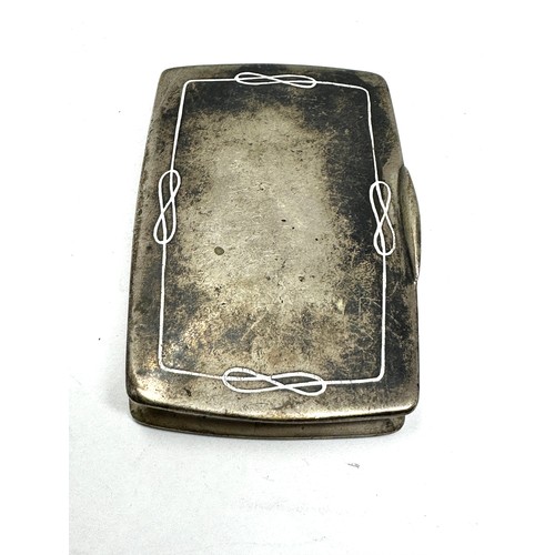 31 - .800 Continental Silver cigarette case w/ enamel