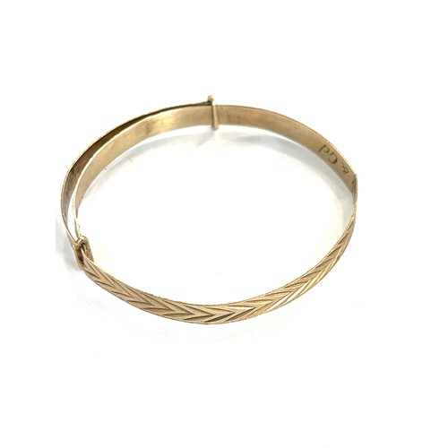 9ct gold clearance christening bangle