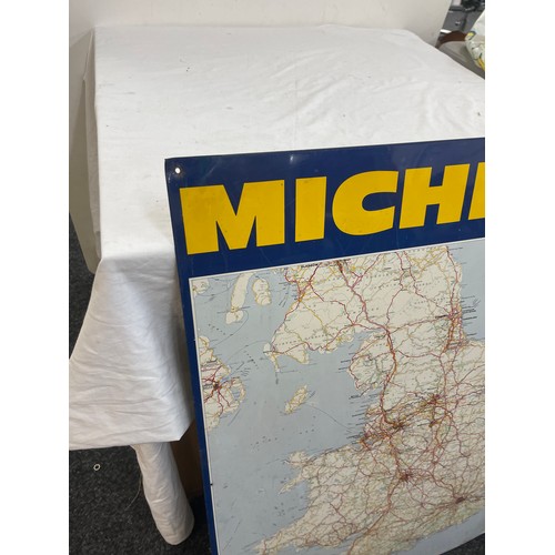 246 - Automobilia interest, 1975 edition, Michelin tyres tin plate sign (not enamel), approximate size 62c... 