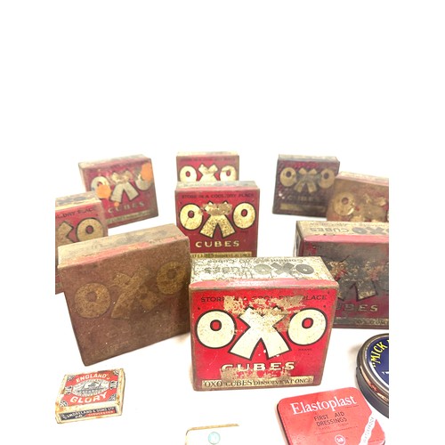 69 - Selection of vintage and later advertising tins includes OXO etc