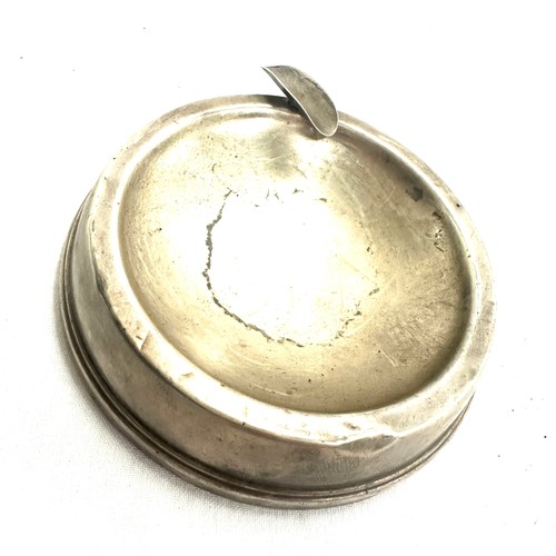 506 - Hallmarked sterling silver ashtray