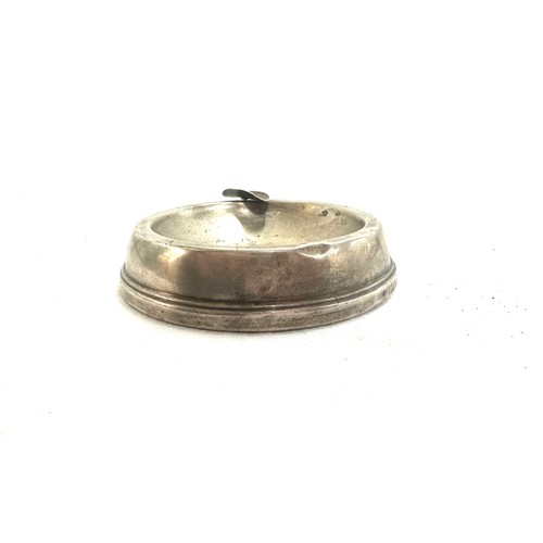 506 - Hallmarked sterling silver ashtray