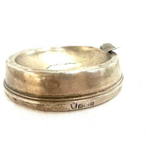 506 - Hallmarked sterling silver ashtray