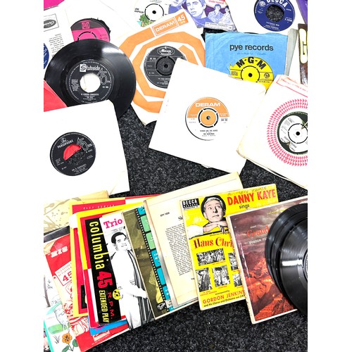 170 - Large selection of assorted 45s includes 1960s 70s and 80s ELo, the stranglers, joyce sims etc