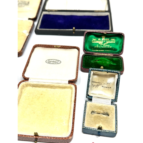 57 - 7 antique jewellery boxes