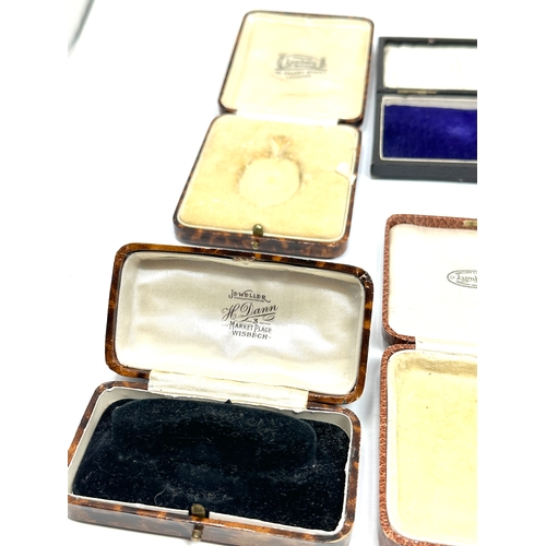 57 - 7 antique jewellery boxes