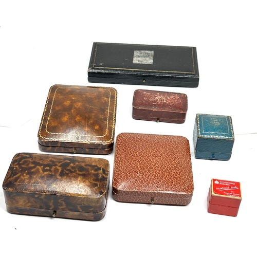 57 - 7 antique jewellery boxes