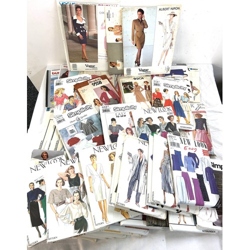 145 - Selection of vintage and later sewing patterns includes Vogue, Next etc