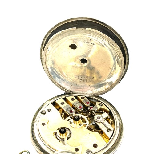 434 - Antique silver pocket watch for the Turkish market, dial marked K.Serkisoff and co Constantinople, u... 