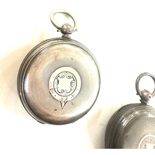 435 - 2 Gents sterling silver pocket watches Waltham and other, untested