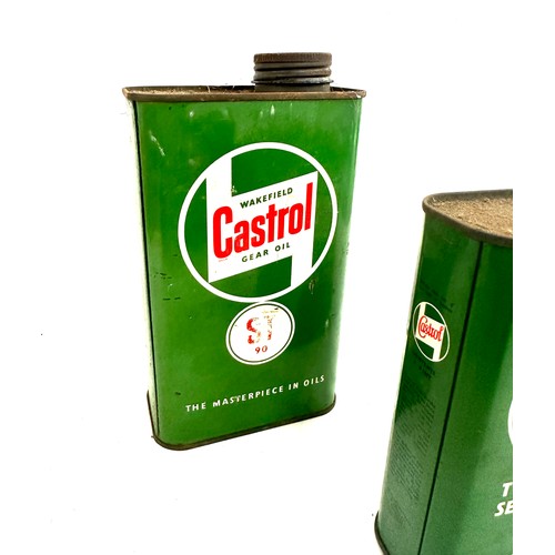 15 - 2 Vintage castrol oil cans