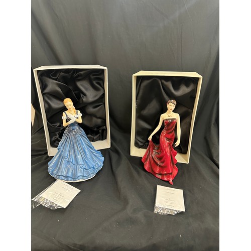 6 - 2 Boxed Royal Doulton Lady figures includes Samantha HN5260 and Royal Doulton Alyssa HN5525