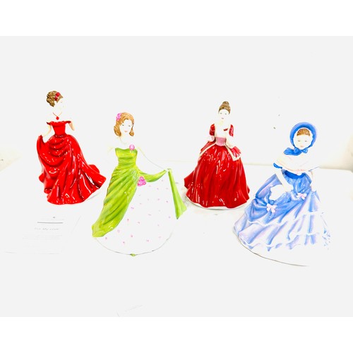 10 - Selection of Royal Doulton lady figures includes Royal Doulton pretty ladies Ella HN5441, For my lov... 