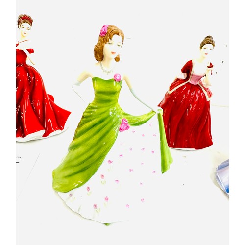 10 - Selection of Royal Doulton lady figures includes Royal Doulton pretty ladies Ella HN5441, For my lov... 