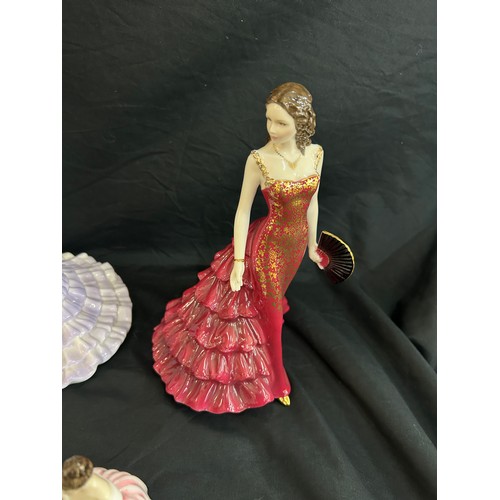 25 - Selection of 6 lady figures includes Royal Doulton, Coalport, Royal Worcester etc