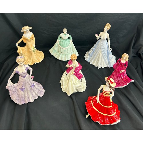 4 - Selection of lady figures includes Coalport, Royal Worcester first dance etc