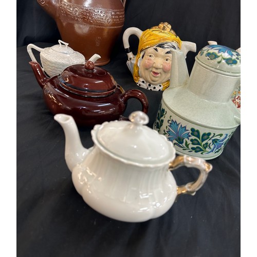 183 - Large selection of assorted vintage and later tea pots