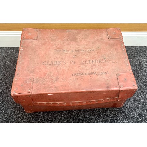 114 - Large laundry box - clarks of retford 1964 measures approximately 13 inches tall 27inches wide 19 in... 