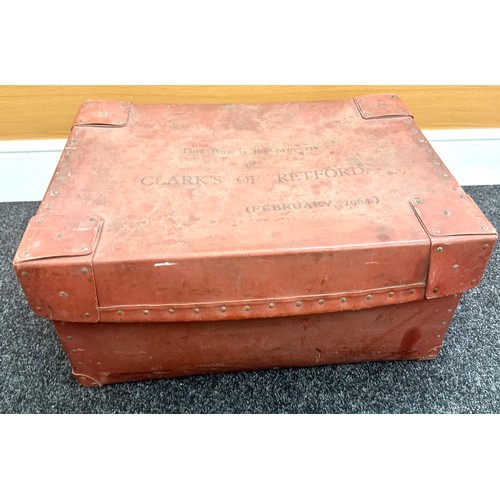 114 - Large laundry box - clarks of retford 1964 measures approximately 13 inches tall 27inches wide 19 in... 