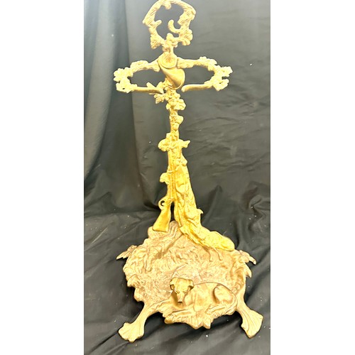 267 - Vintage cast iron umbrella/ stick stand, approxiamte measurements 21.5 inches tall