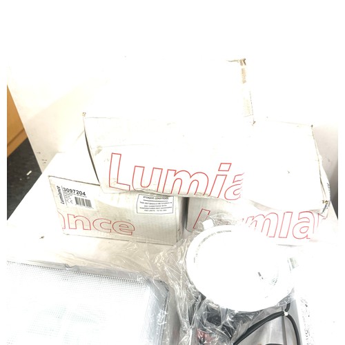 182 - Selection of boxed Lumiance spot lights etc, untested