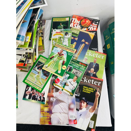 159 - Large selection of assorted cricket magazines