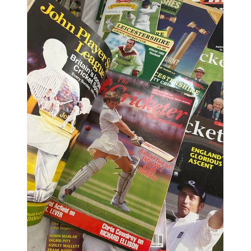 159 - Large selection of assorted cricket magazines