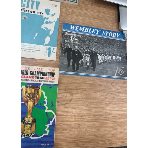 34 - Selection of FA cup final programs 1960s and international programs