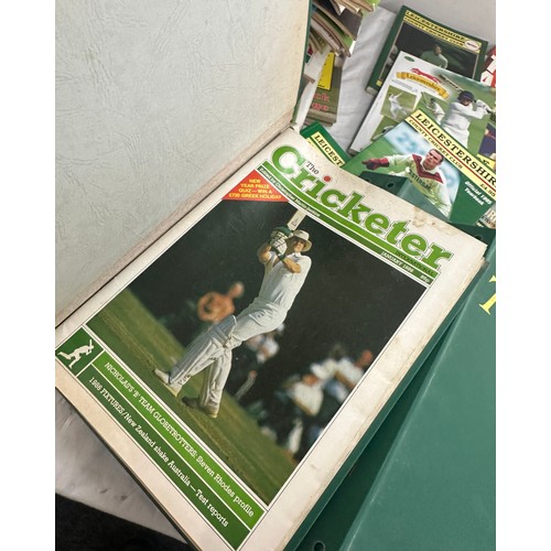 159 - Large selection of assorted cricket magazines