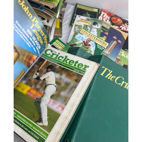 159 - Large selection of assorted cricket magazines