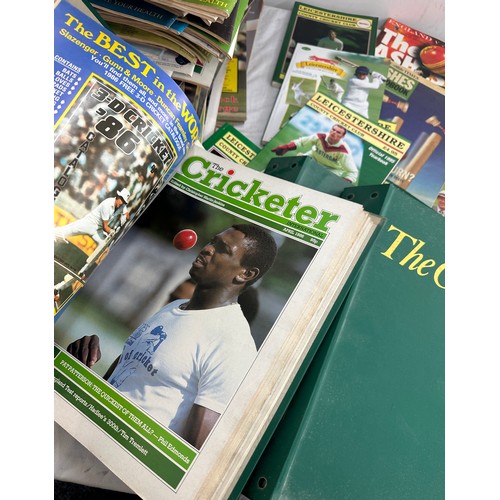 159 - Large selection of assorted cricket magazines