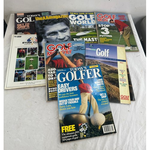 30 - Selection of vintage Golf programmes to include Golf Mon etc