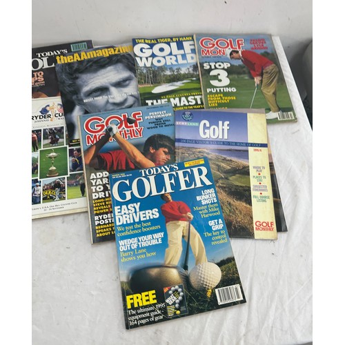 30 - Selection of vintage Golf programmes to include Golf Mon etc