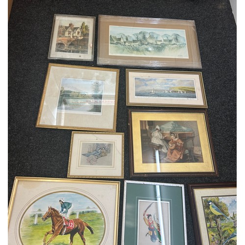 149 - Large selection of vintage and later pictures and prints