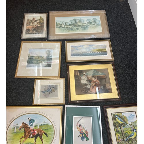 149 - Large selection of vintage and later pictures and prints