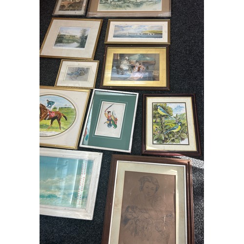 149 - Large selection of vintage and later pictures and prints