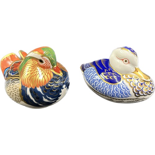 410 - Two Royal Crown Derby paperweights, Duck, one of the original six paperweights that were  introduced... 