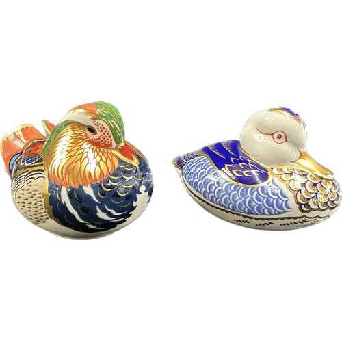 410 - Two Royal Crown Derby paperweights, Duck, one of the original six paperweights that were  introduced... 