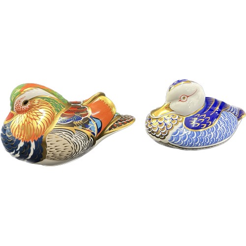 410 - Two Royal Crown Derby paperweights, Duck, one of the original six paperweights that were  introduced... 