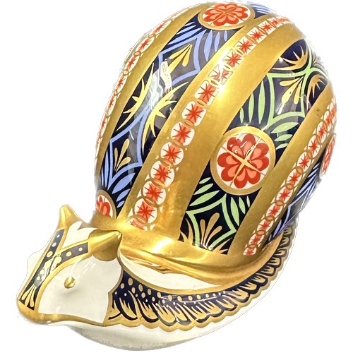 411 - A Royal Crown Derby paperweight, Garden Snail, this is number 4,348 of a limited edition of 4,500, g... 