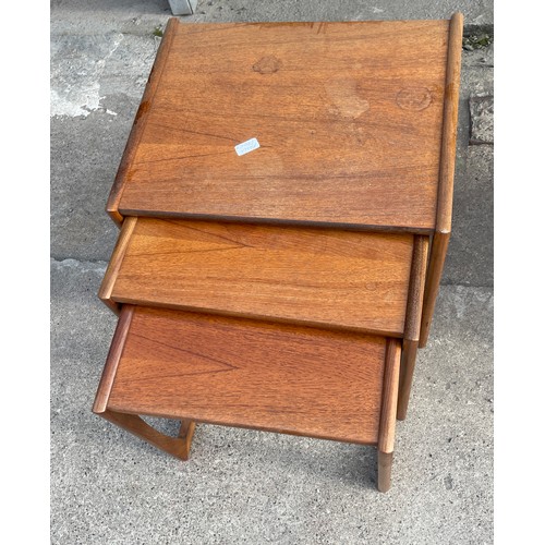 358 - Teak mid century G-Plan nest of 3 tables