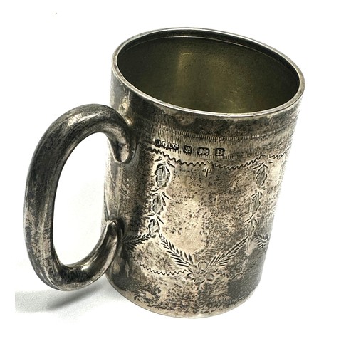 29 - silver christening mug